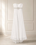 Aurora White Beaded Gown