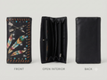 Black Arrow & Feather Western Wallet
