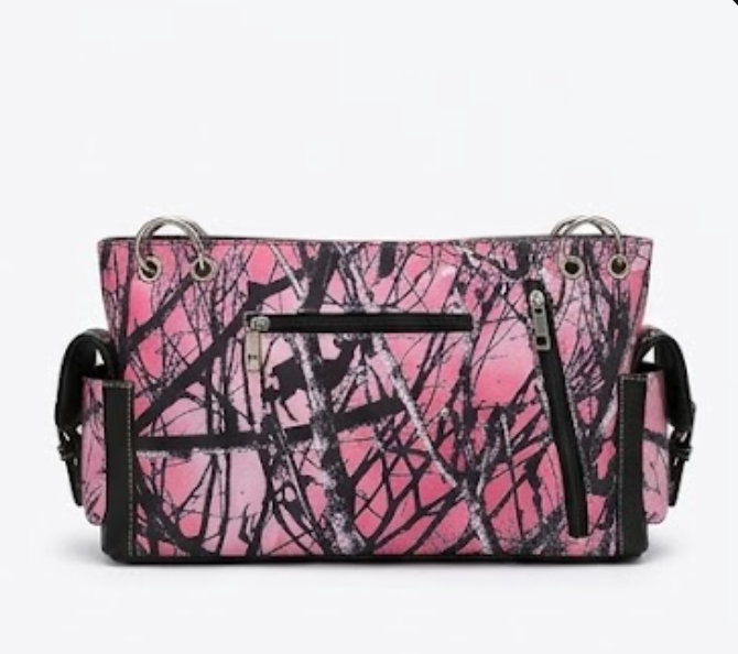 Pink Moonshine Camo Satchel