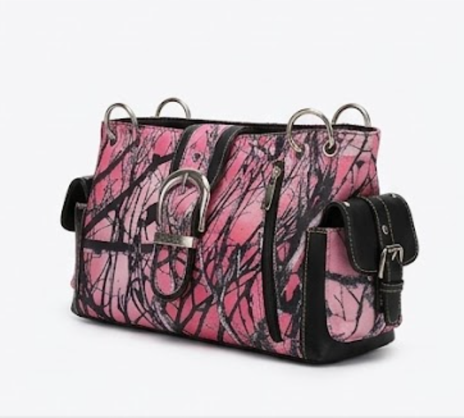 Pink Moonshine Camo Satchel