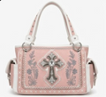 Pink Cross Concho Satchel
