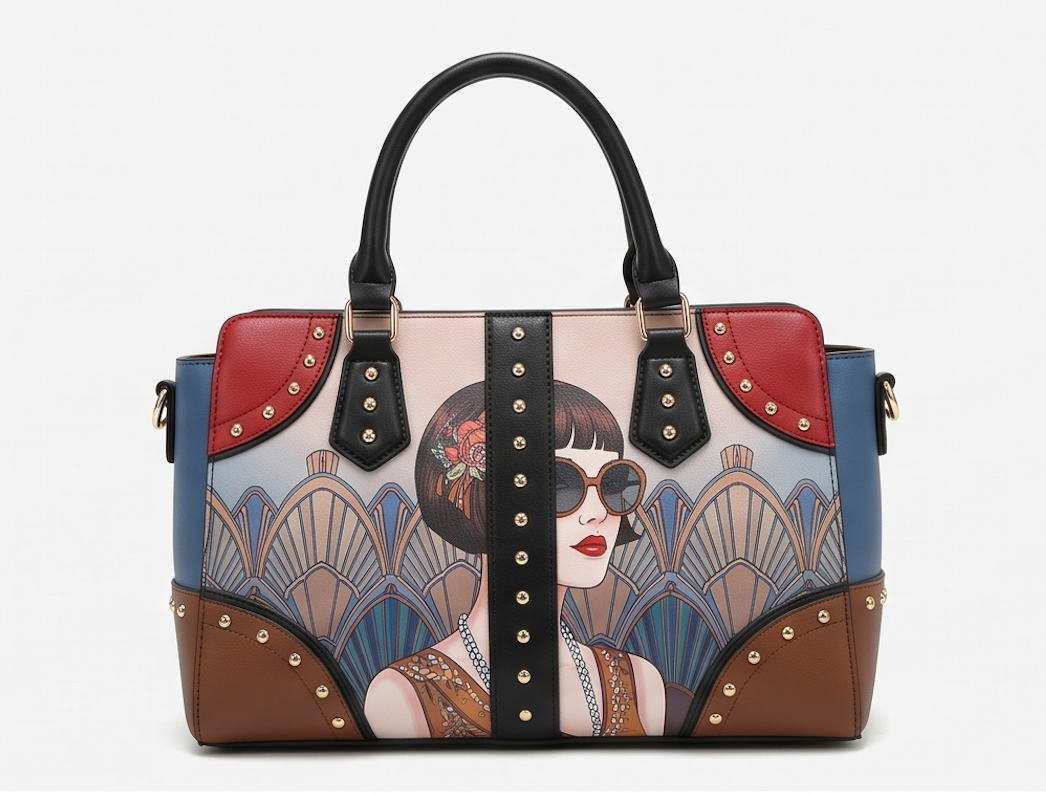 Art-Deco Lady USA Satchel