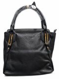 Black Hobo Shoulder Bag - Front View | Afayi Commerce