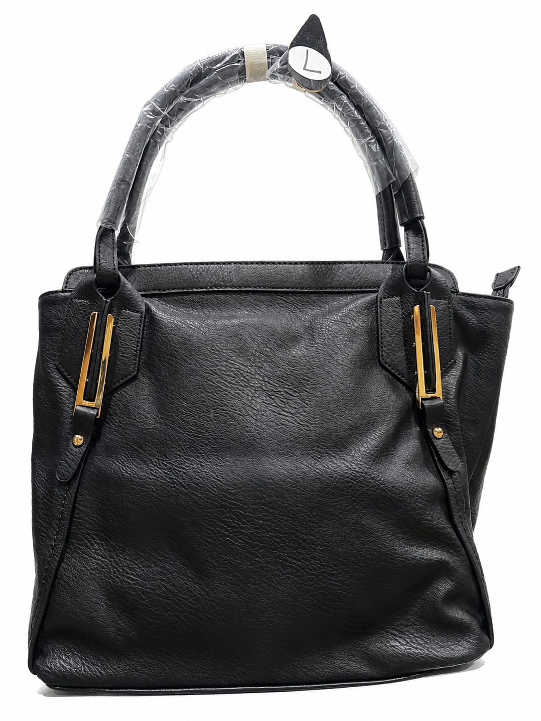 Black Hobo Shoulder Bag - Front View | Afayi Commerce