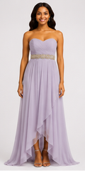 Lilac High-Low Gown - Lilac (view 1)