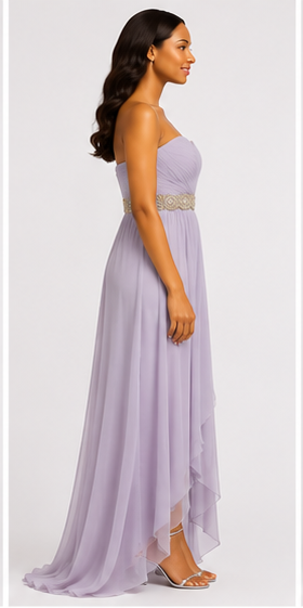 Lilac High-Low Gown - Lilac (view 3)