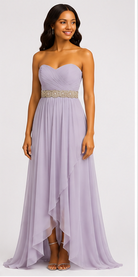 Lilac High-Low Gown - Lilac (view 4)