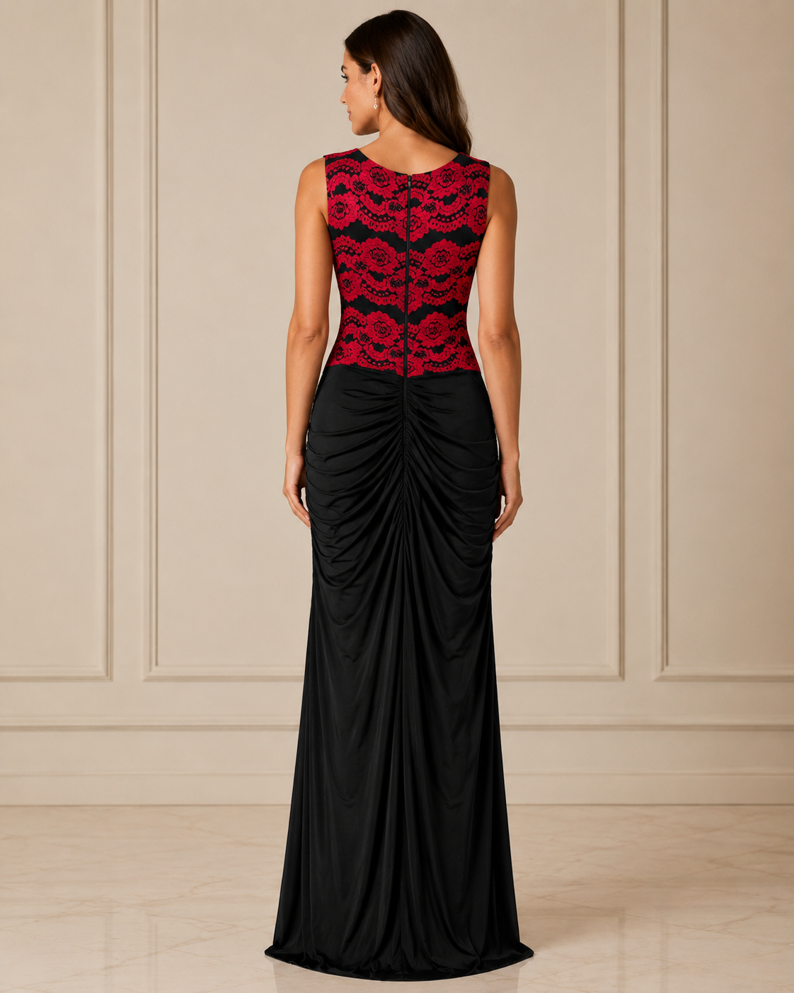 Red Timeless Evening Gown - Red (view 1)