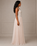 Silver Long Formal Gown - Silver (view 1)