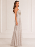 Silver Timeless Party Gown - Silver (view 1)