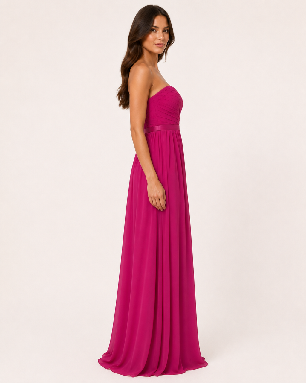 Magenta Sweetheart Gown - Magenta (view 1)