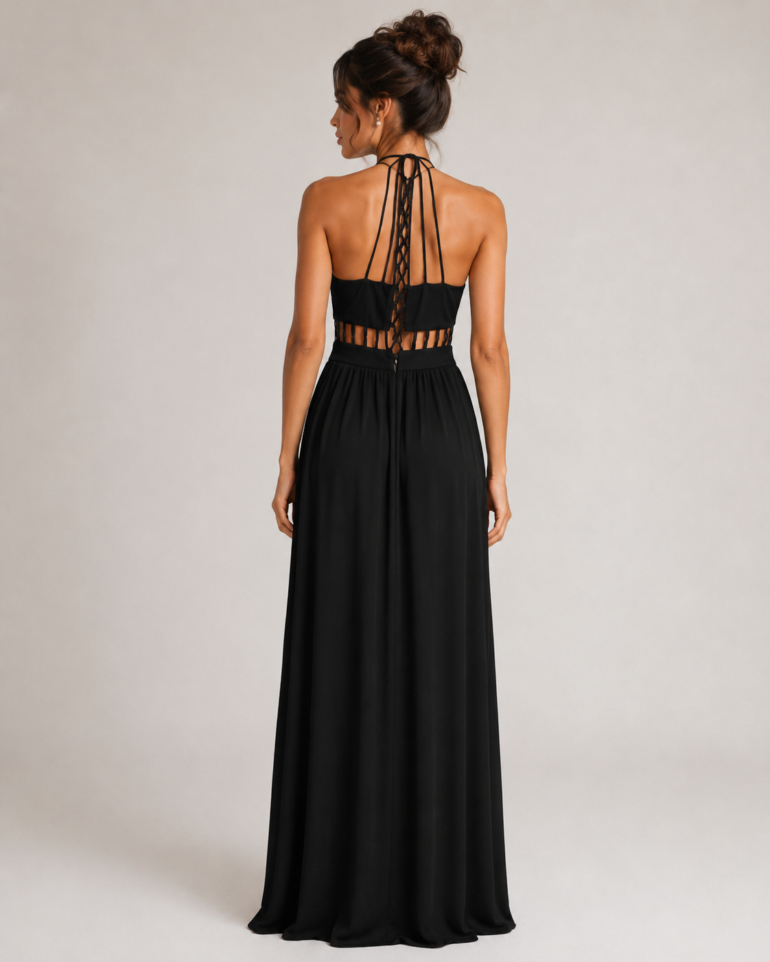 Black Elegant Prom Gown - Black (view 1)