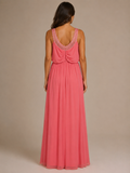 Coral Long Occasion Gown - Coral (view 1)