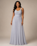 Silver Statement Party Gown - Silver (view 1)
