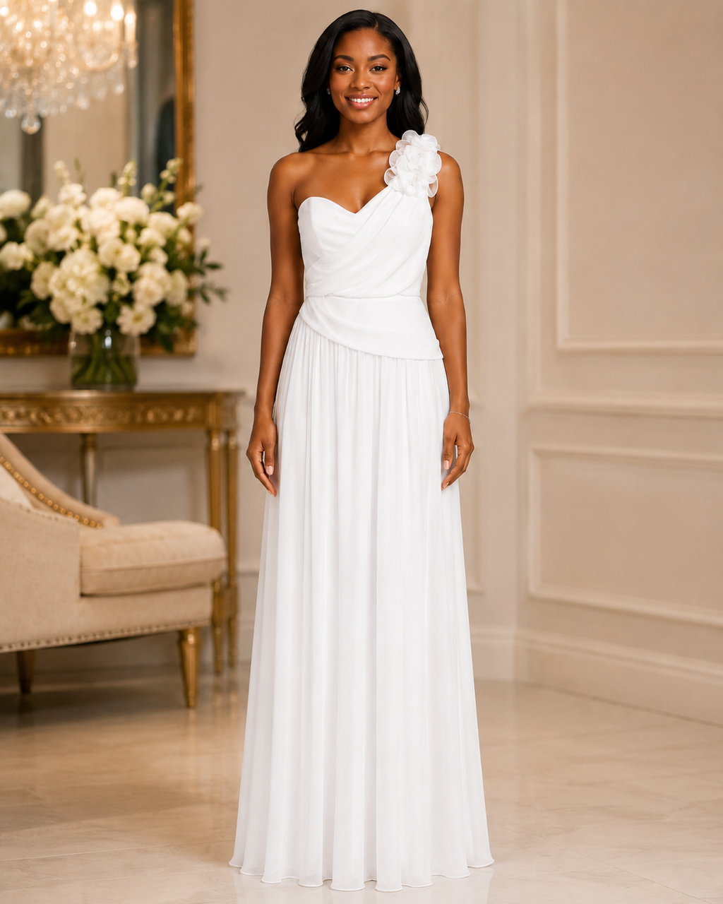 Ivory Timeless Prom Gown - Ivory (view 4)