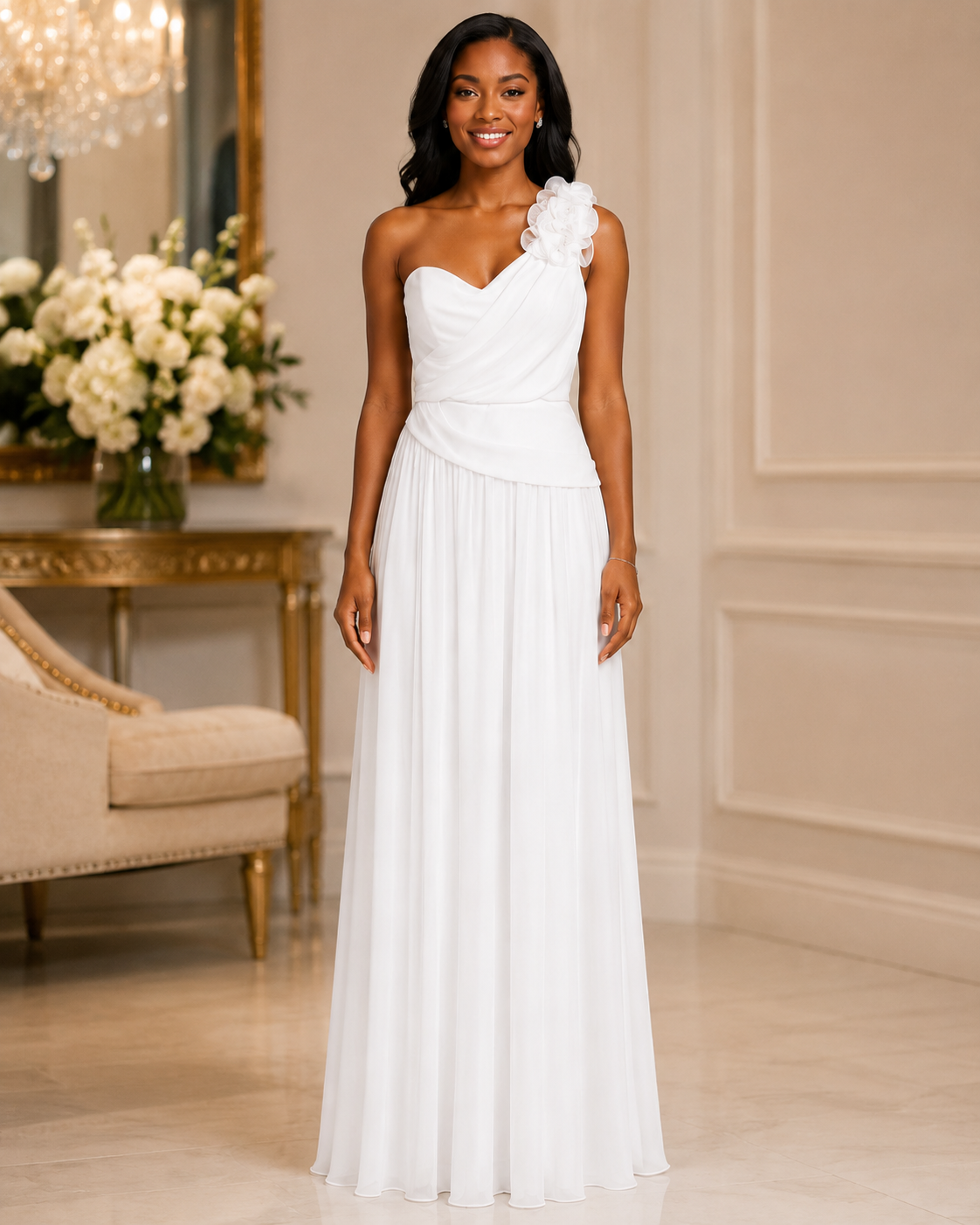 Ivory Timeless Prom Gown - Ivory (view 4)
