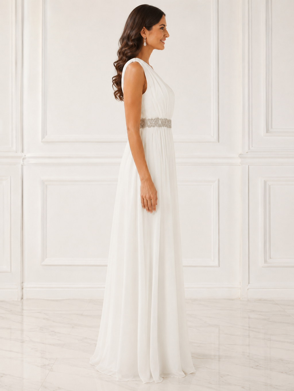 Ivory Classic Evening Gown - Ivory (view 6)