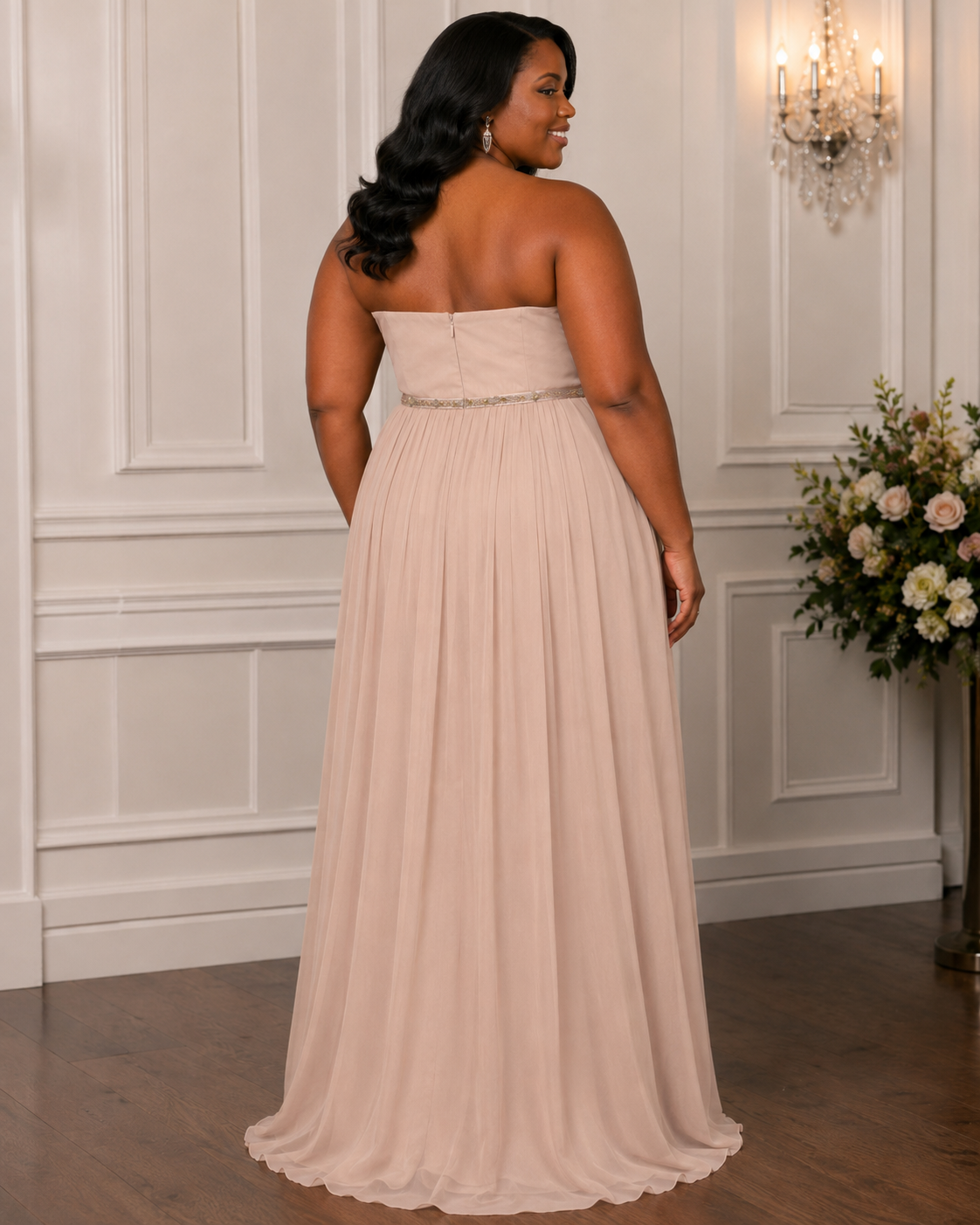 Blush Graceful Occasion Gown - Blush (view 1)