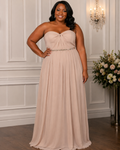 Blush Chic Party Gown - Blush (view 1)