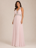 Blush Elegant Prom Gown - Blush (view 1)