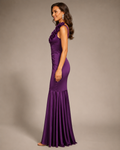 Purple Graceful Prom Gown - Purple (view 1)