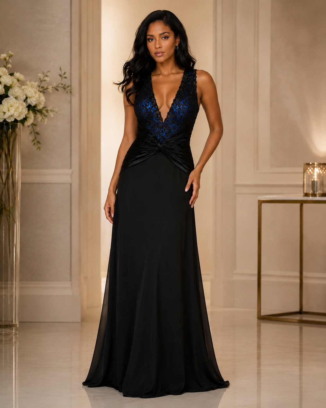 Black Timeless Evening Dress - Black (view 1)