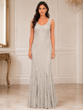 Silver Graceful Formal Gown - Silver (view 1)
