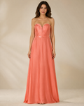 Coral Sweetheart Gown - Coral (view 1)