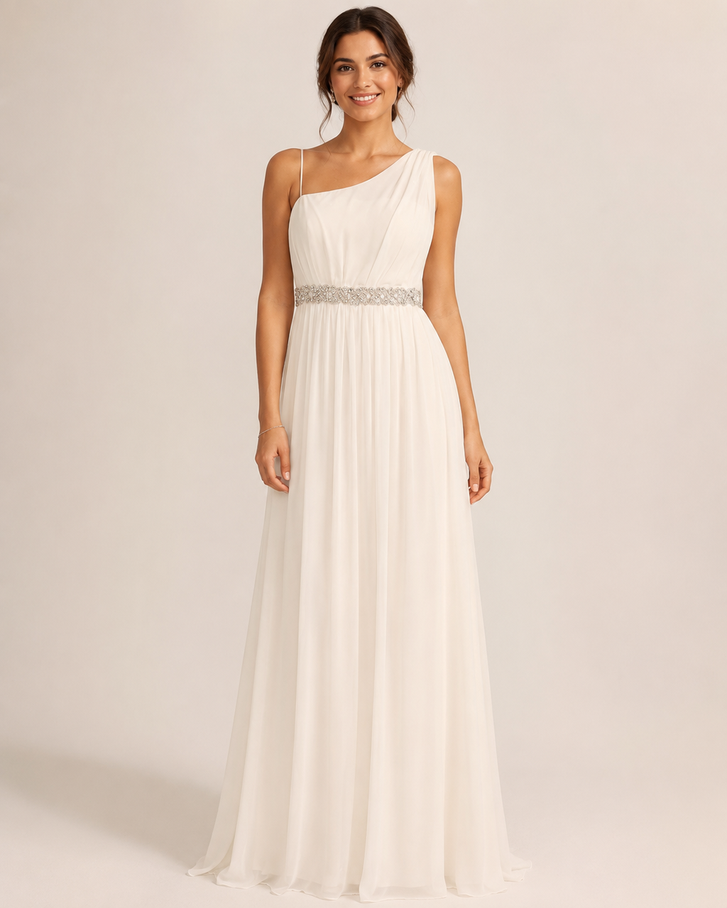 Ivory Classic Evening Gown - Ivory (view 8)