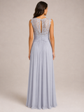 Silver Classic Evening Dress - Silver (view 1)