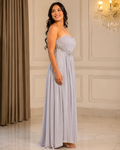 Silver Graceful Formal Gown - Silver (view 1)