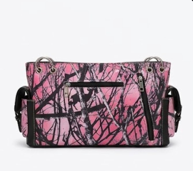 Pink Moonshine Camo Satchel - Alternate View 1 | Afayi Commerce