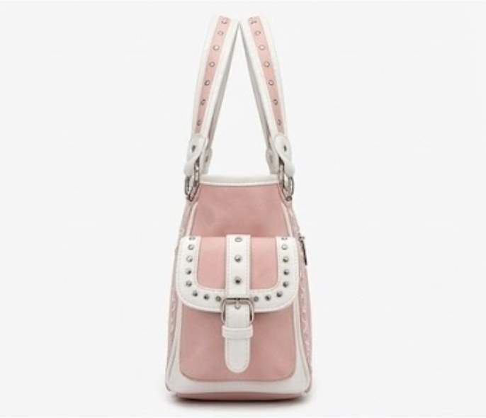Pink Cross Concho Satchel - Alternate View 2 | Afayi Commerce