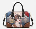 Art-Deco Lady USA Satchel - Front View | Afayi Commerce