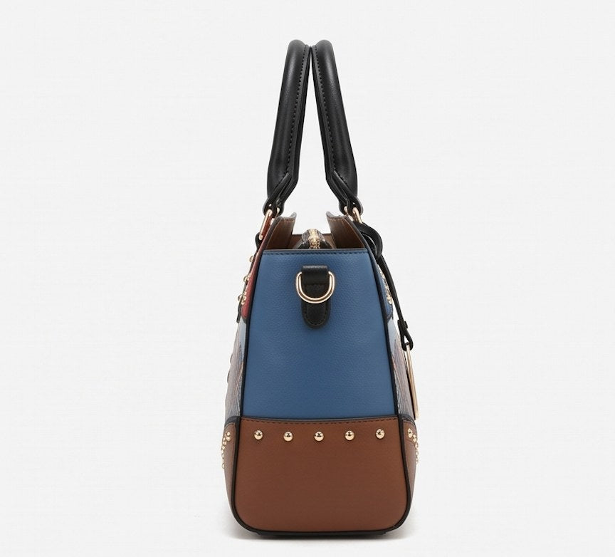 Art-Deco Lady USA Satchel - Alternate View 2 | Afayi Commerce