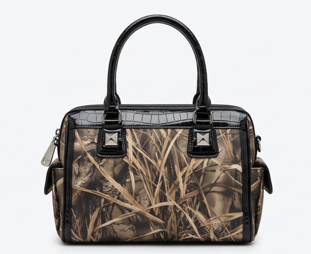 Waterfowl Marsh Camo Satchel - Front View | Afayi Commerce