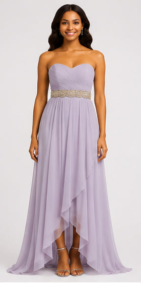 Lilac High-Low Gown - Lilac (view 1)