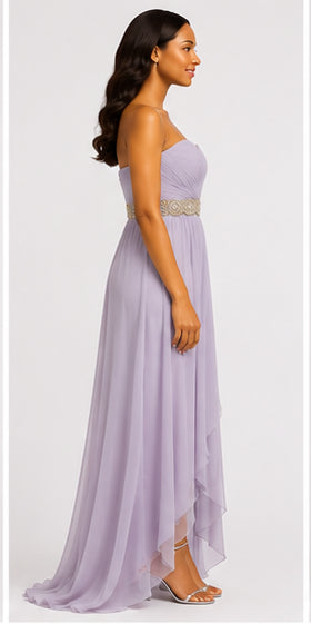 Lilac High-Low Gown - Lilac (view 3)