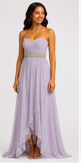 Lilac High-Low Gown - Lilac (view 4)