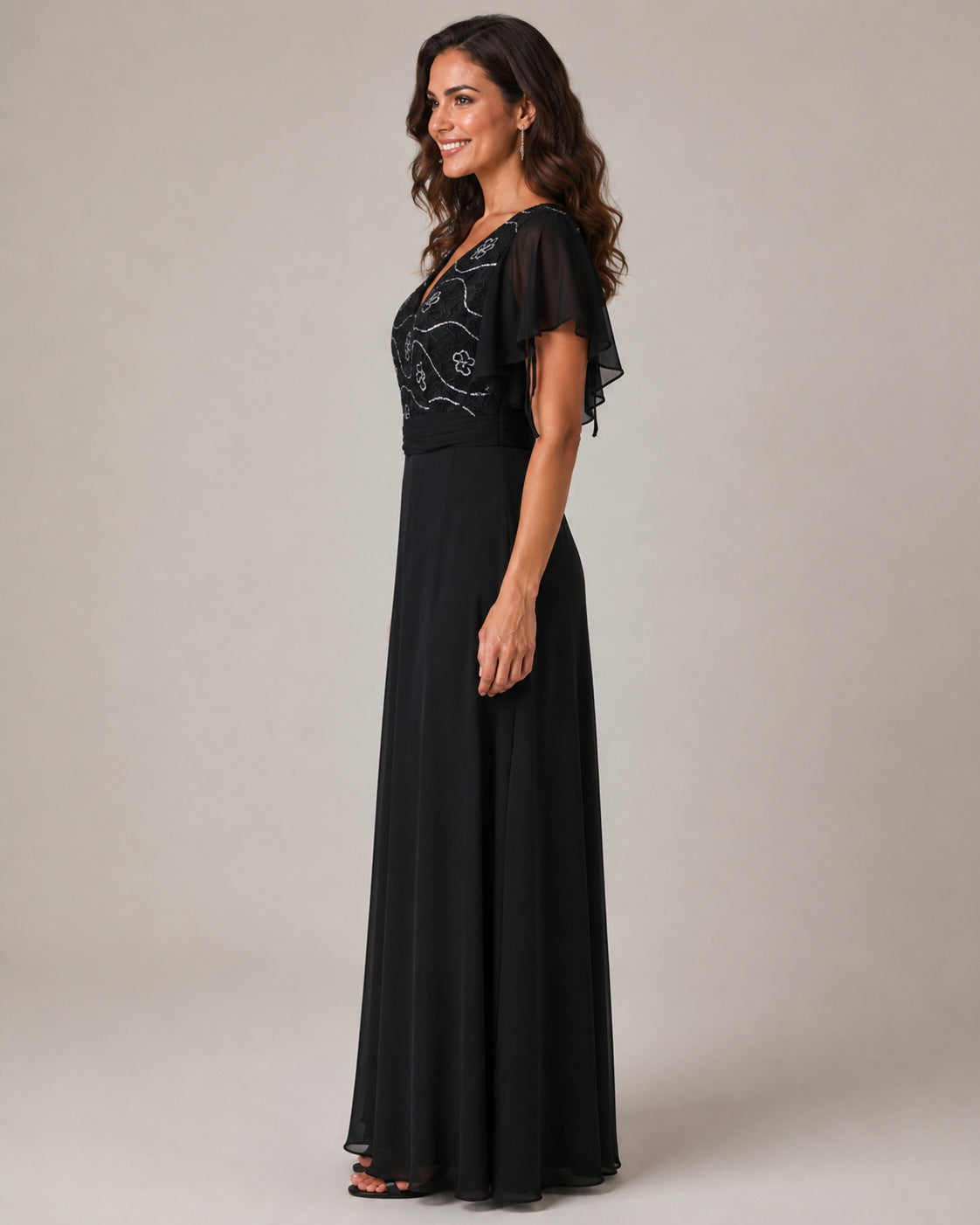 Black Timeless Evening Gown - Black (view 1)