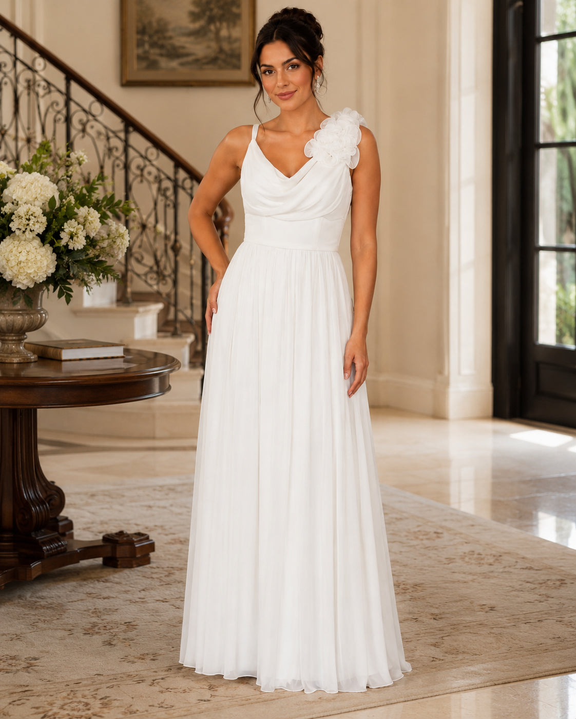 Ivory Timeless Prom Gown - Ivory (view 3)