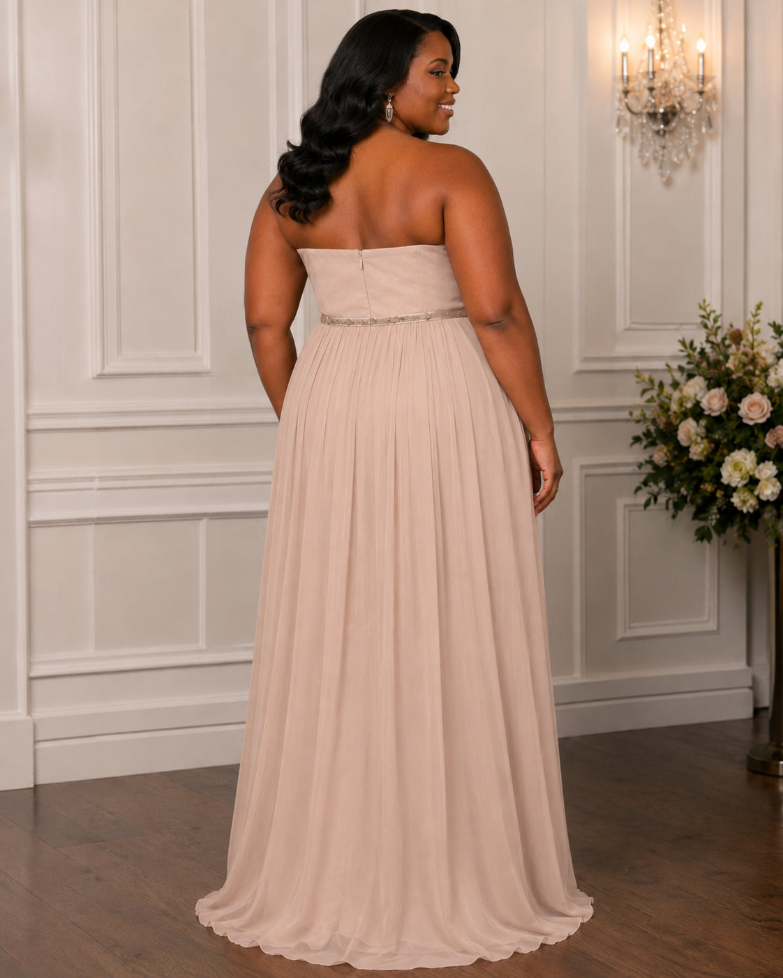 Blush Graceful Occasion Gown - Blush (view 1)
