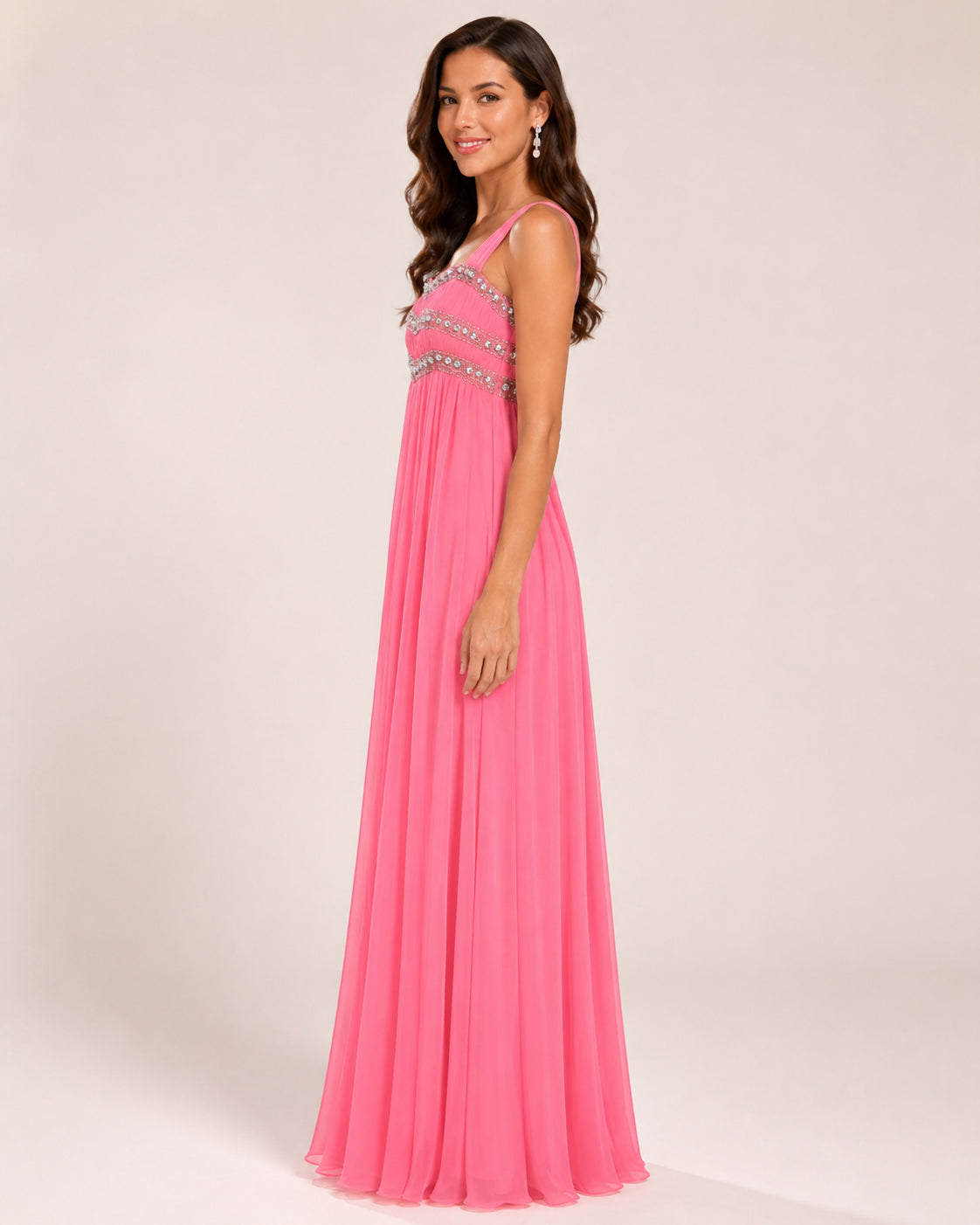 Hot Pink Timeless Evening Gown - Hot Pink (view 2)