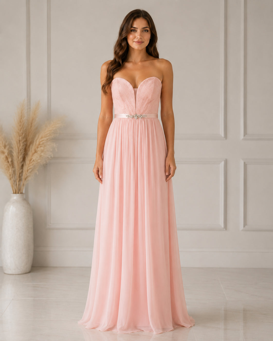 Blush Statement Occasion Gown - Blush (view 2)