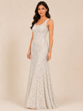 Ivory Lace Mermaid Gown - Ivory (view 1)