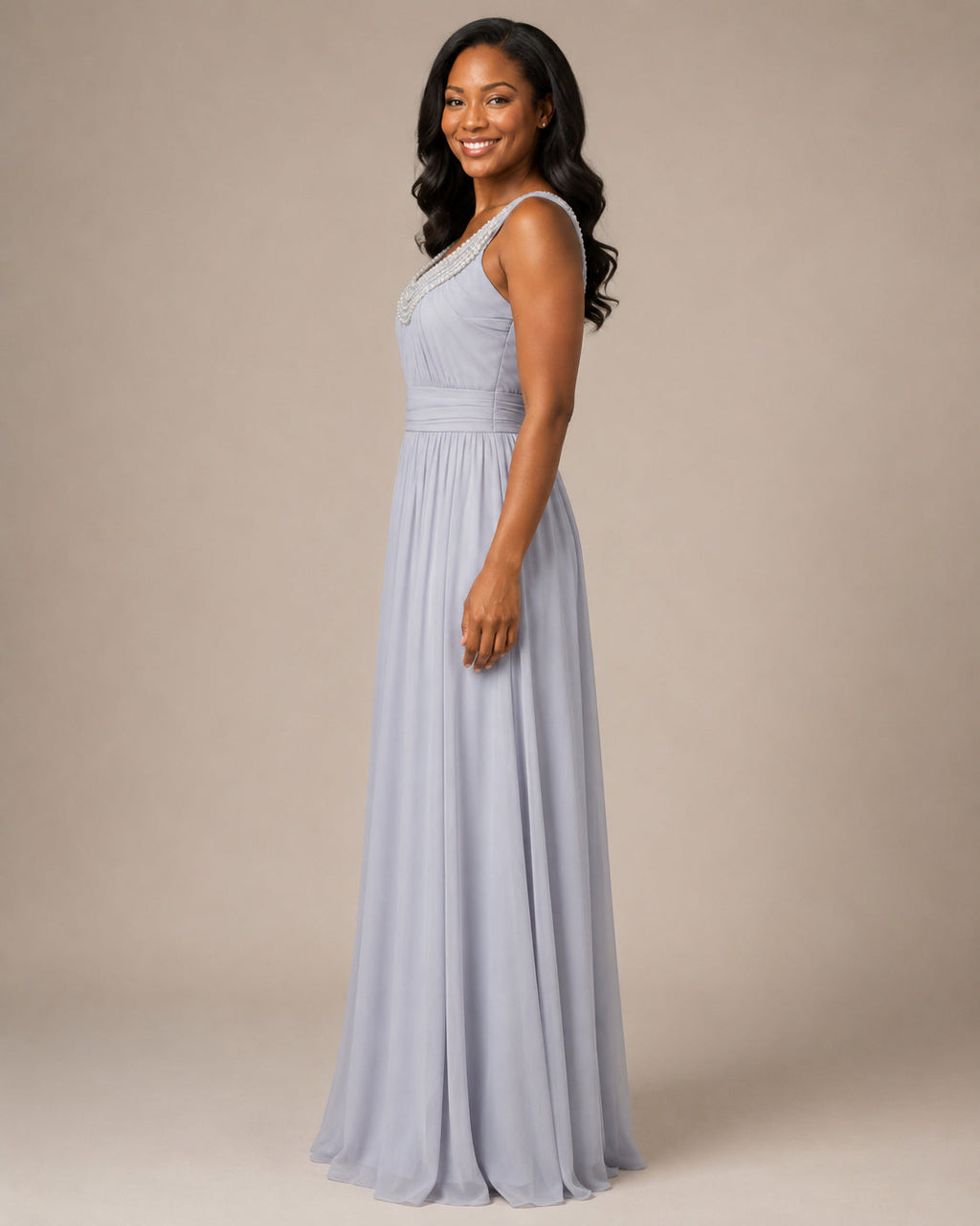 Silver Statement Party Gown - Silver (view 1)