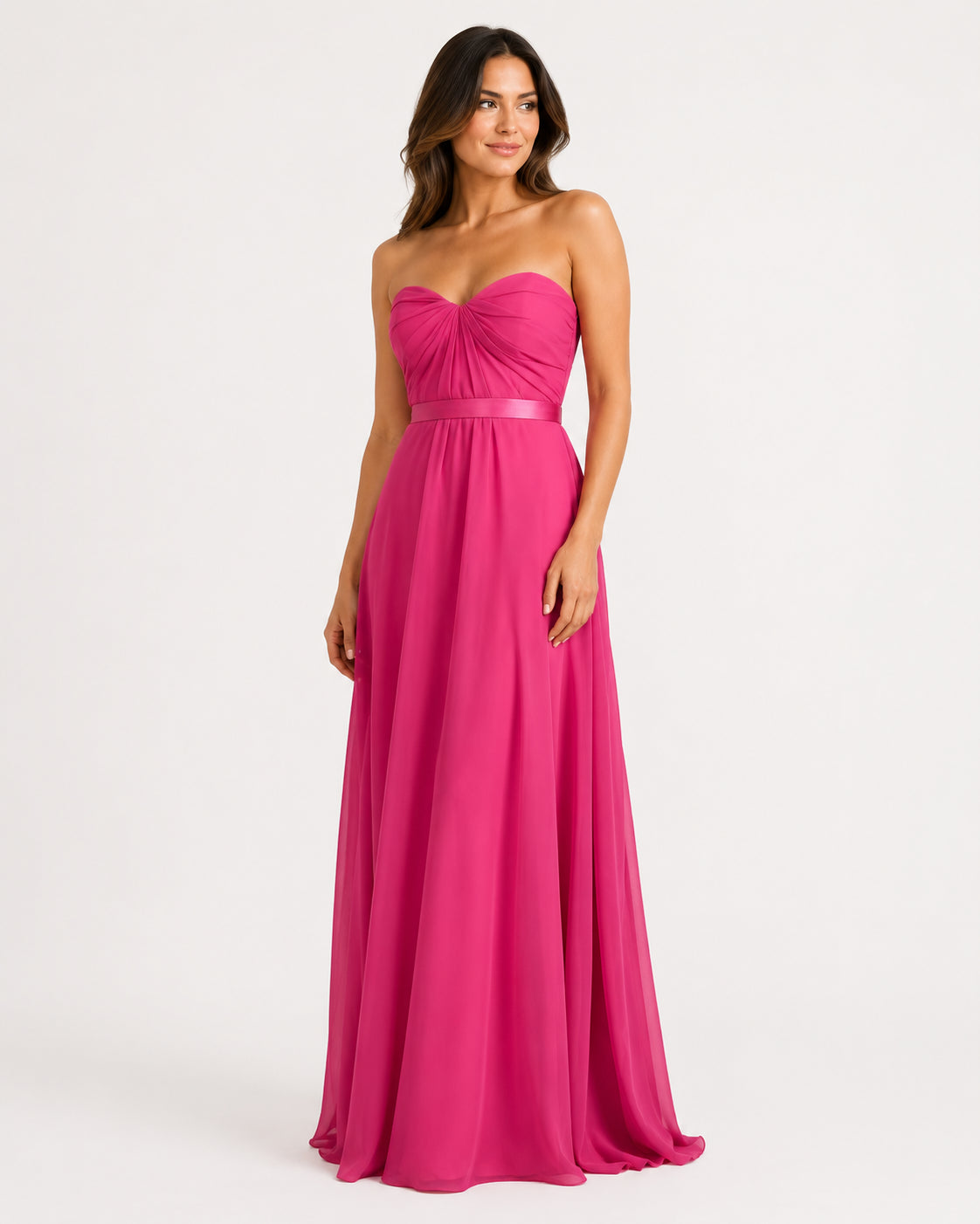 Hot Pink Sweetheart Gown - Hot Pink (view 1)