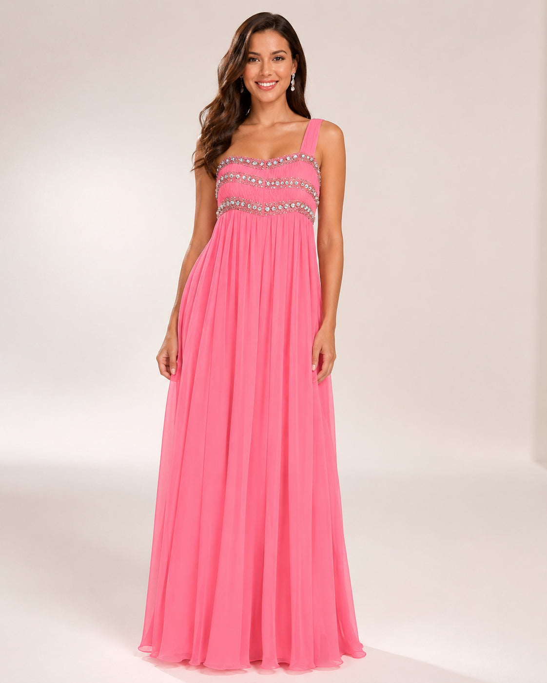 Hot Pink Timeless Evening Gown - Hot Pink (view 3)