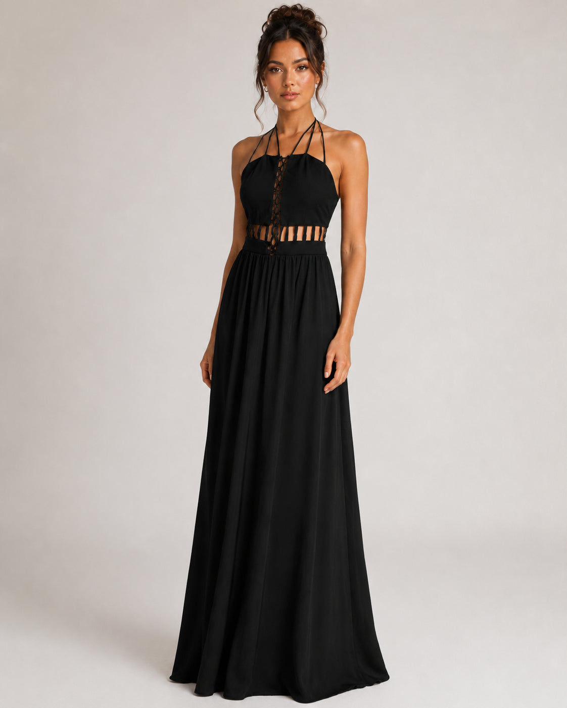 Black Elegant Prom Gown - Black (view 2)