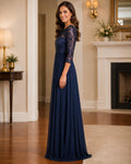 Navy Chic Party Gown - Navy (view 1)